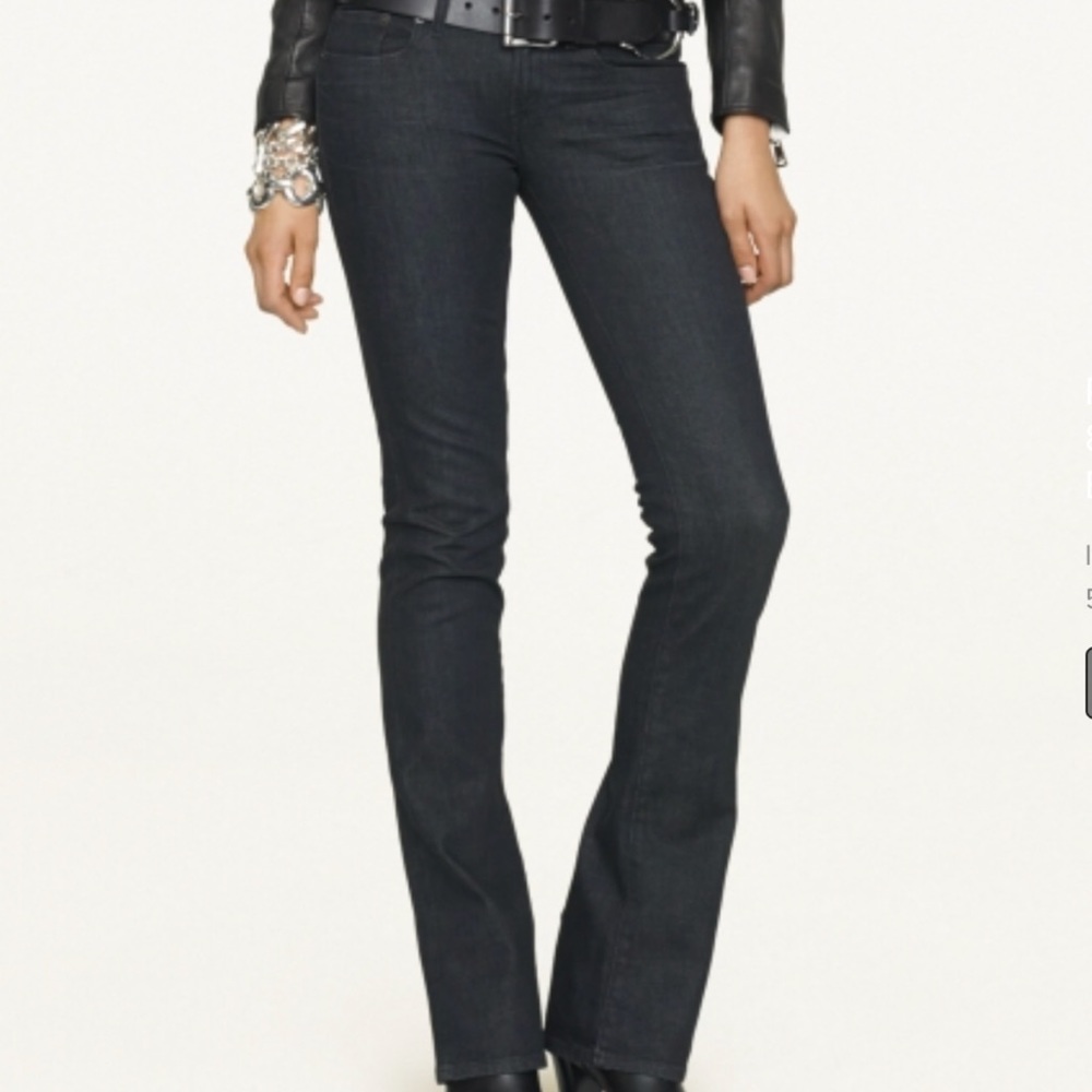 4 TALL [32X34.5] LAUREN RALPH LAUREN LONG BABY BOOT JEANS